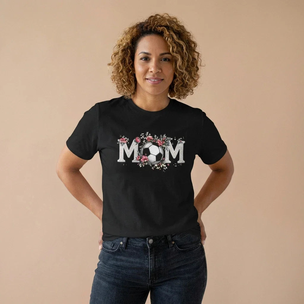 Floral Soccer MOM | Mom Soccer Tee, Mothers Day Gift, Vintage Unisex