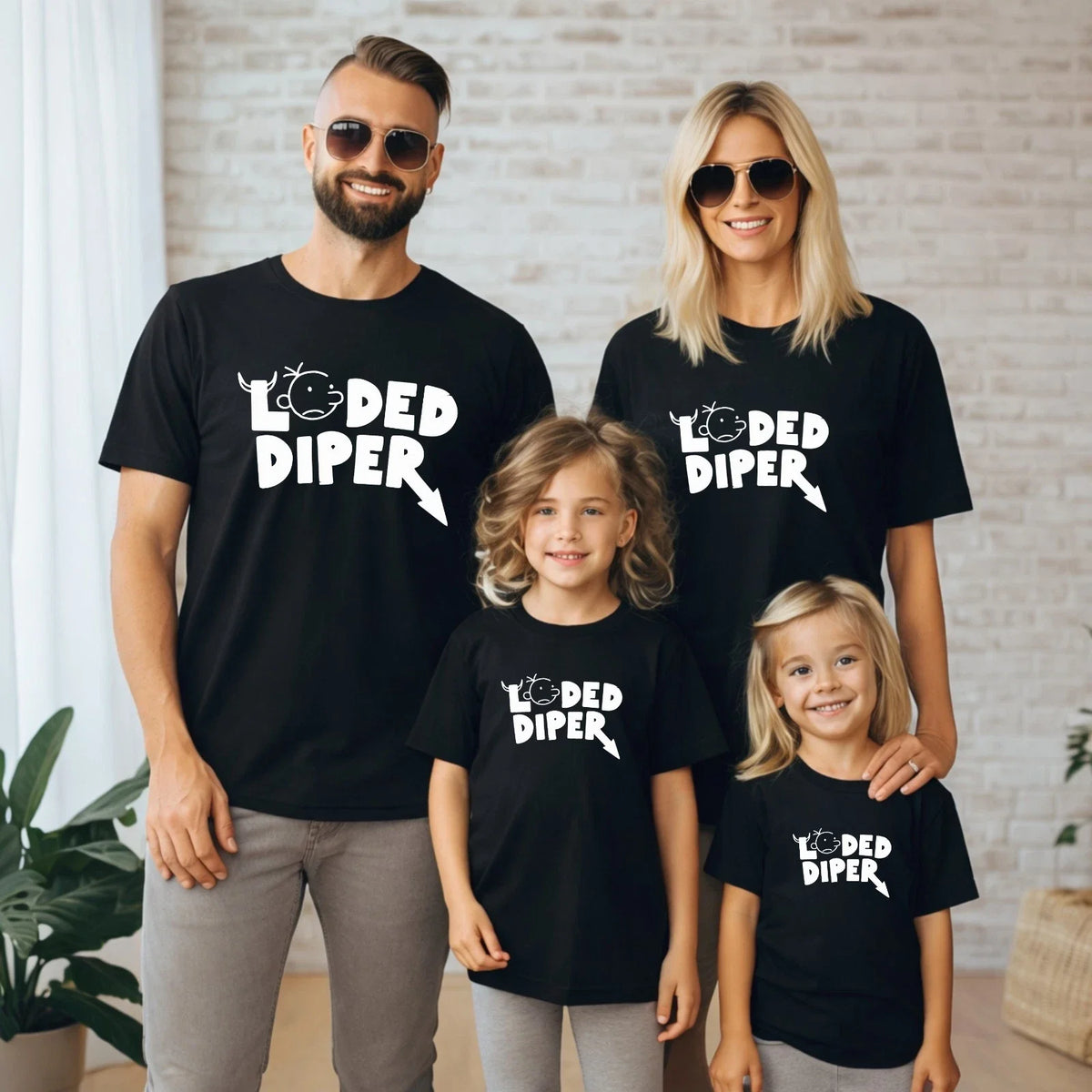 Loded Diper T Shirt Diary Of A Wimpy Kid Book Day Costume Kids Boys Gift Xmas Unisex