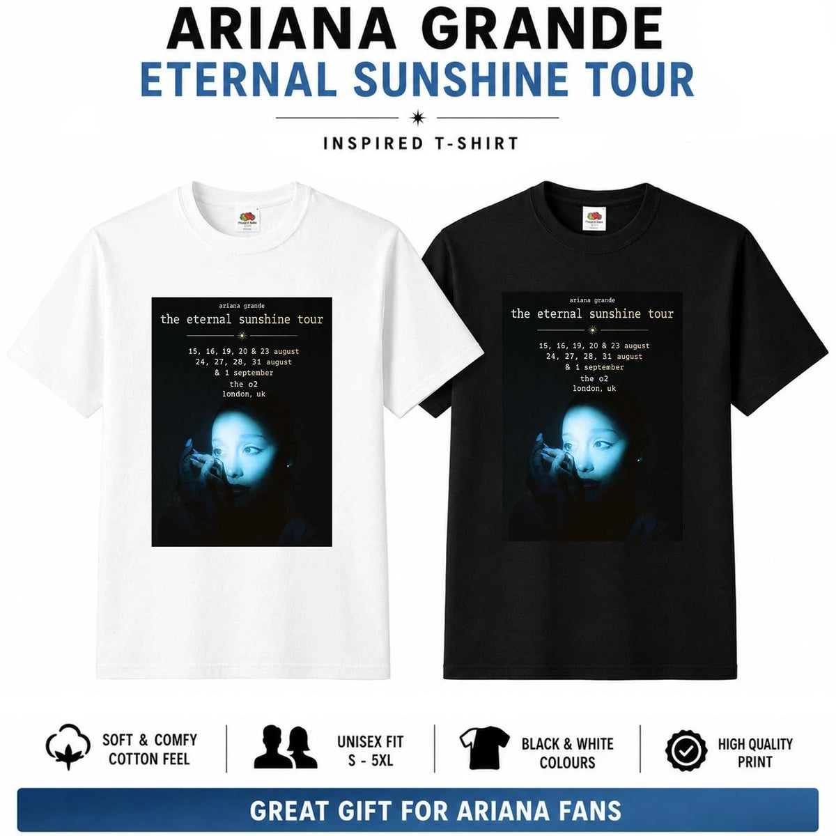 Ariana Grande Eternal Sunshine Tour Unofficial Fan Inspired Tee Gift Unisex