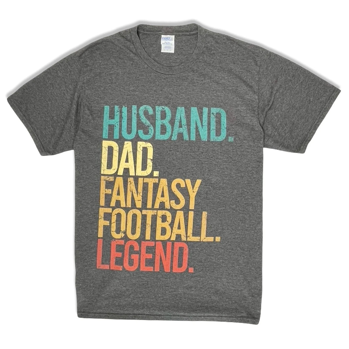 Port & Company Fantasy Football Legend Graphic Heather Gray Men's Large Unisex