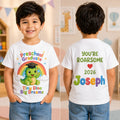 Personalised Preschool Graduate T Shirt, Nursery Graduation Dino Gift Unisex