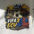 MAKE MARKET Men’s FIFA 2026 Ecuador Soccer Graphic Print White L Regular Unisex