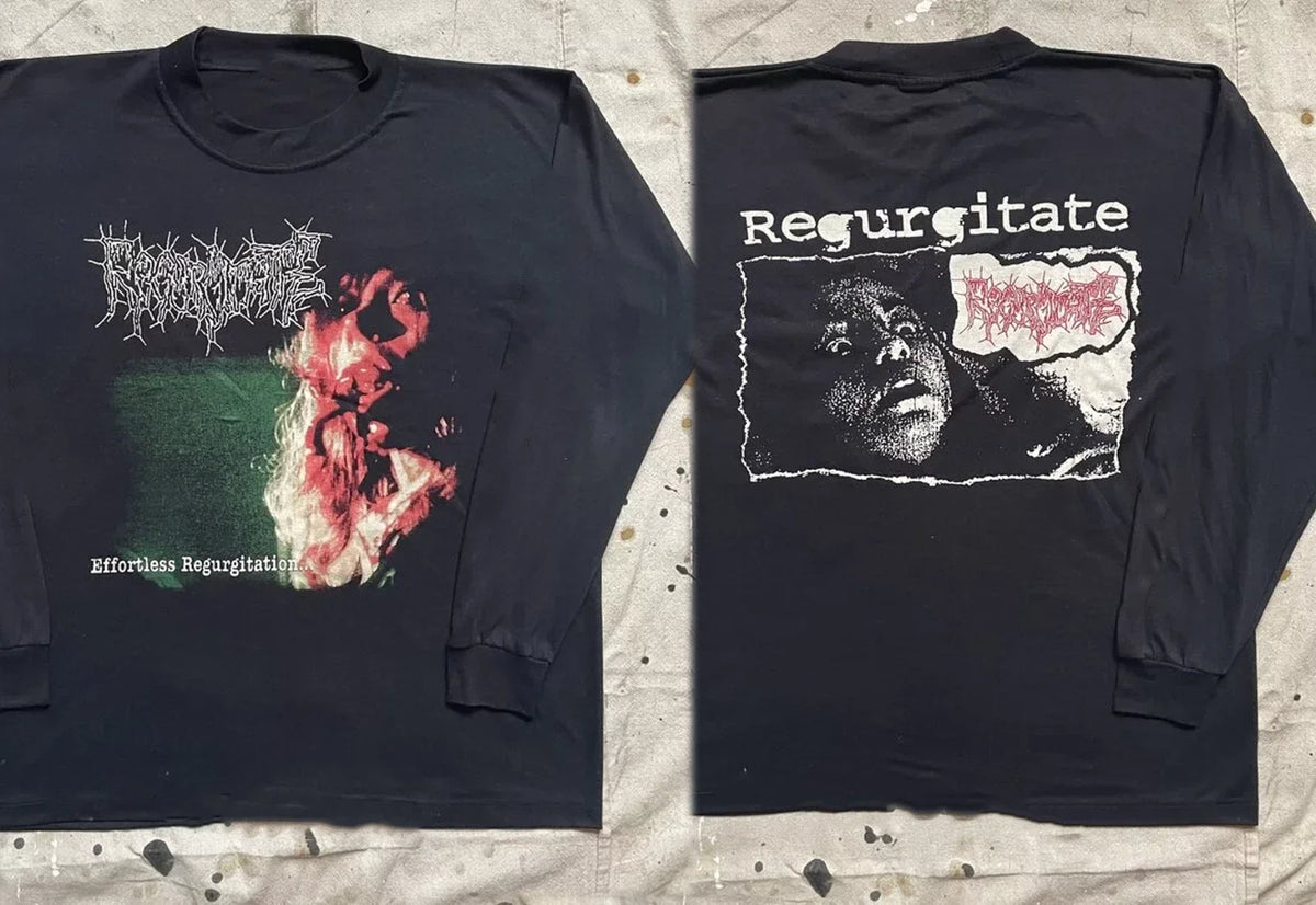 Regurgitate Band Music Black Cotton Unisex Long Sleeve 7D1696 Unisex