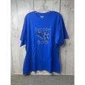 Gildan DryBlend Royal Blue Soccer Mom Rhinestone Mens XL Short Sleeve Unisex