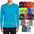 Mens Long Sleeve Base Layer Moisture Wicking XS S M L XL-4XL Workout Tee Unisex