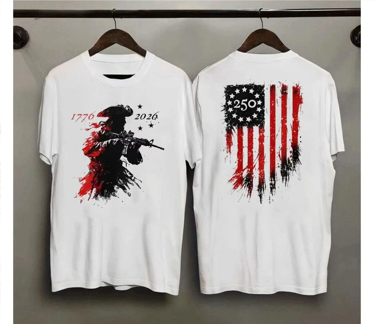 America 250th Anniversary Patriotic , 1776–2026 Soldier Unisex