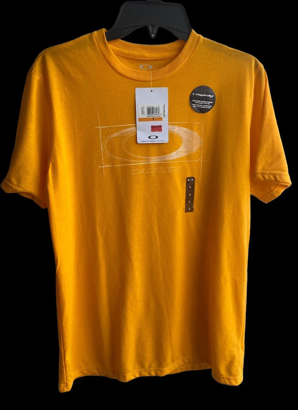 OAKLEY t shirt SMALL brand new bright orange/yellow vault exclusive Ohydrolix Unisex