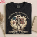 Custom Name 250th Anniversary 1776 USA Patriot Descendant Gift Unisex