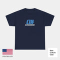 alphanumeric skateboards a# 1998 Vintage Logo Blue Classic Skate TShirt Print Unisex