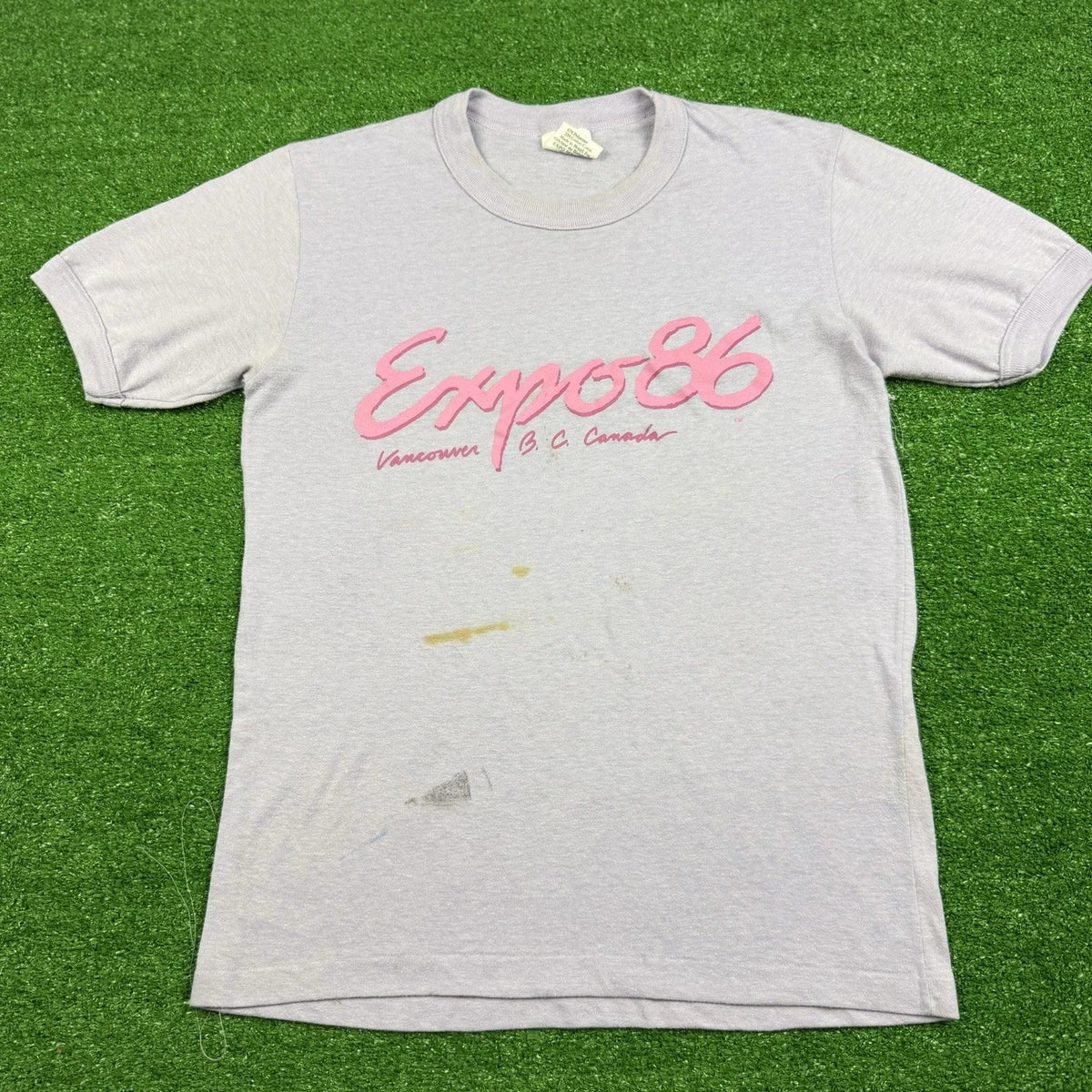 Vintage 1988 Expo Vancouver B.C. Canada Purple Size Medium THASHED USA Unisex