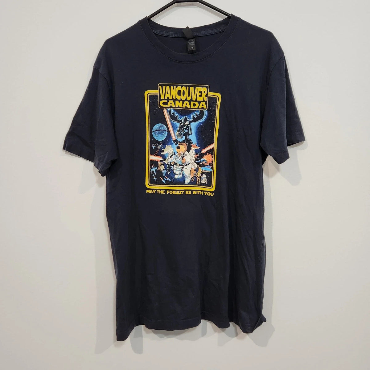 Vancouver Canada May the Forest Be With You Tourist Men’s Size Large Unisex