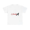 Custom Poodle Paw Print Heartbeat Shirt Personalized Pet Name Unisex Mens Womens Unisex