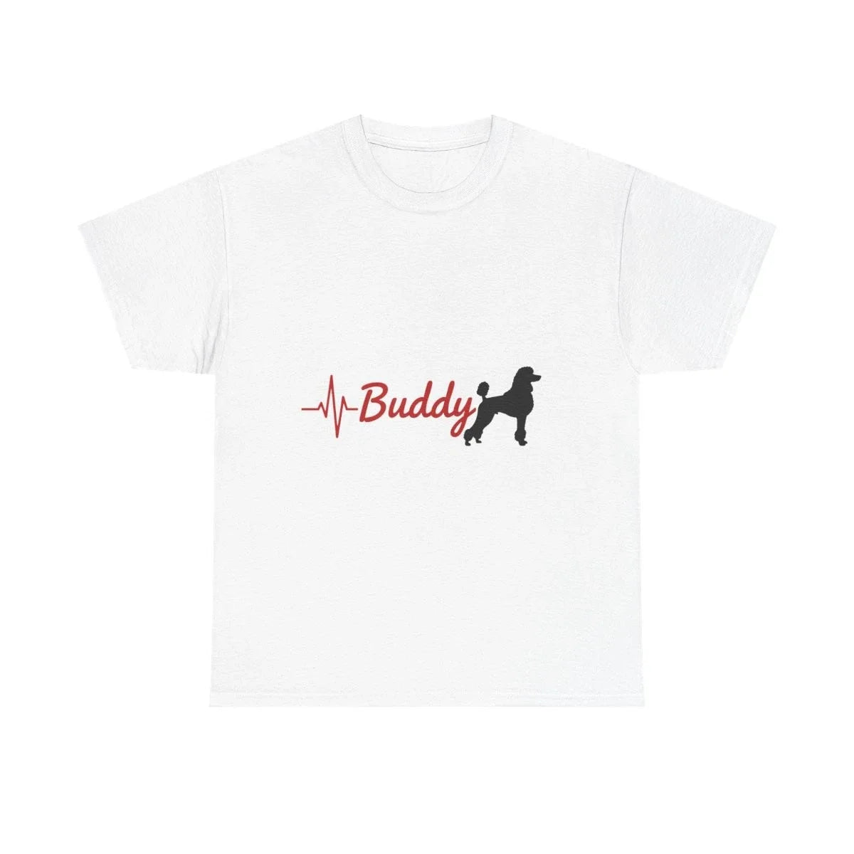 Custom Poodle Paw Print Heartbeat Shirt Personalized Pet Name Unisex Mens Womens Unisex