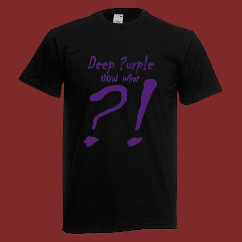 DEEP PURPLE NOW WHAT Men's Black Size S-5XL Unisex