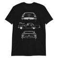 1957 Thunderbird Antique Classic Car Outline Art T-bird Collector Cars Unisex