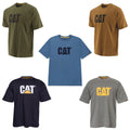 Mens CAT Work Caterpillar Trademark Logo Durable Short Sleeve Shirts Unisex