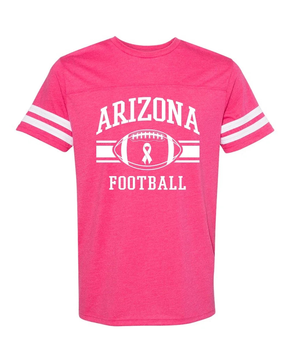 Football Fan Support Breast Cancer Awareness City Fine Jersey Tee Unisex
