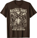Protect Our National Parks Cryptid Sasquatch Halloween Men T-Shirt