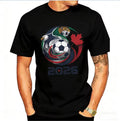 2026 USA Canada Mexico Soccer Eagle Jaguar Graphic Men Football Fan Tee Unisex