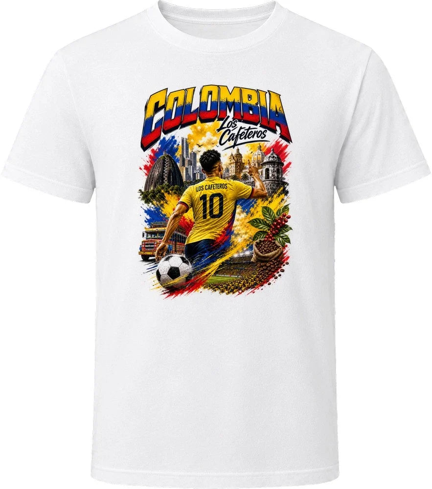 Colombia Los Cafeteros Soccer Football 2026 National Pride T Shirt Unisex