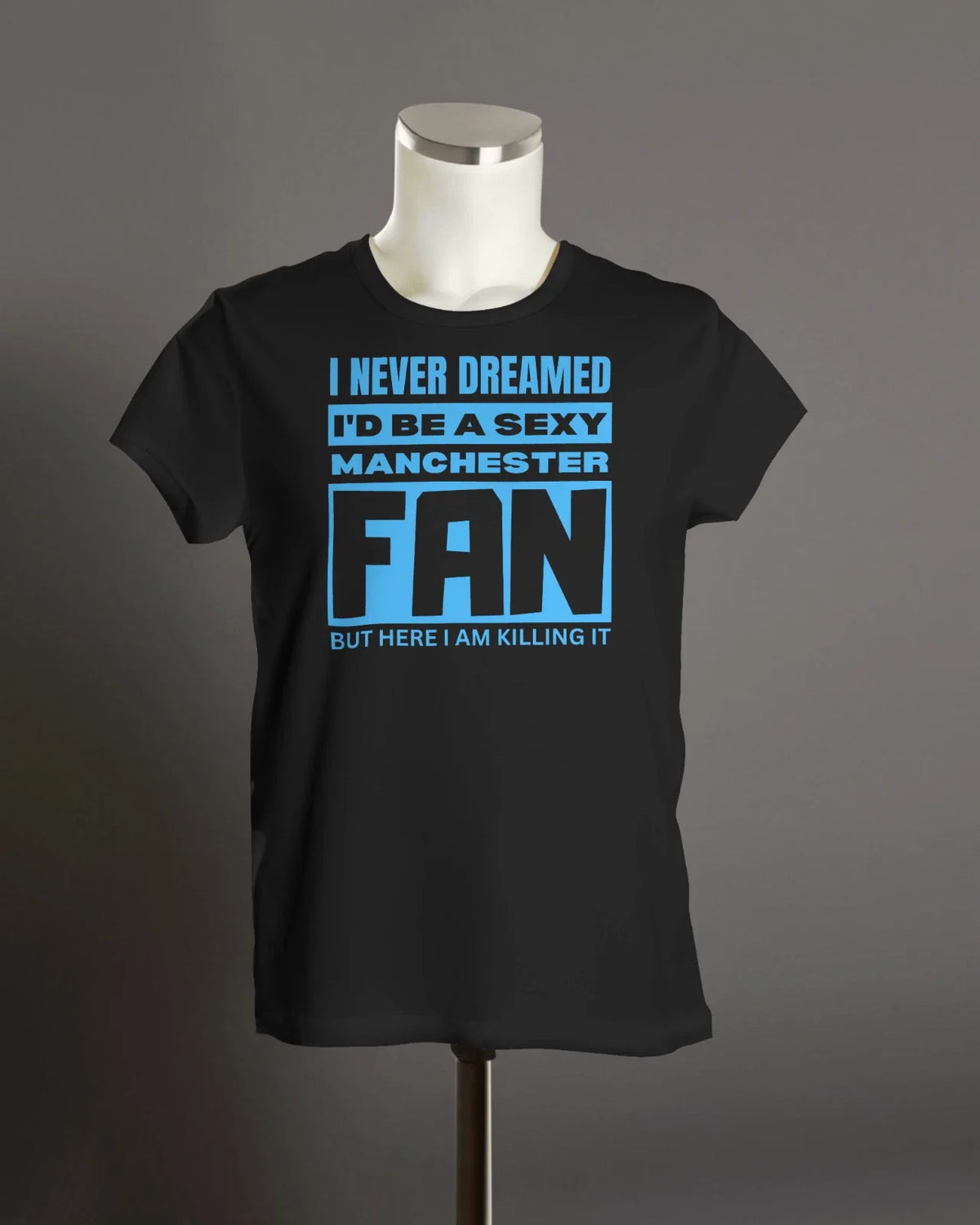 Sexy MANCHESTER Fan | Maine Moss Side Citizens Guvnors Sky Blues Man Moon Unisex