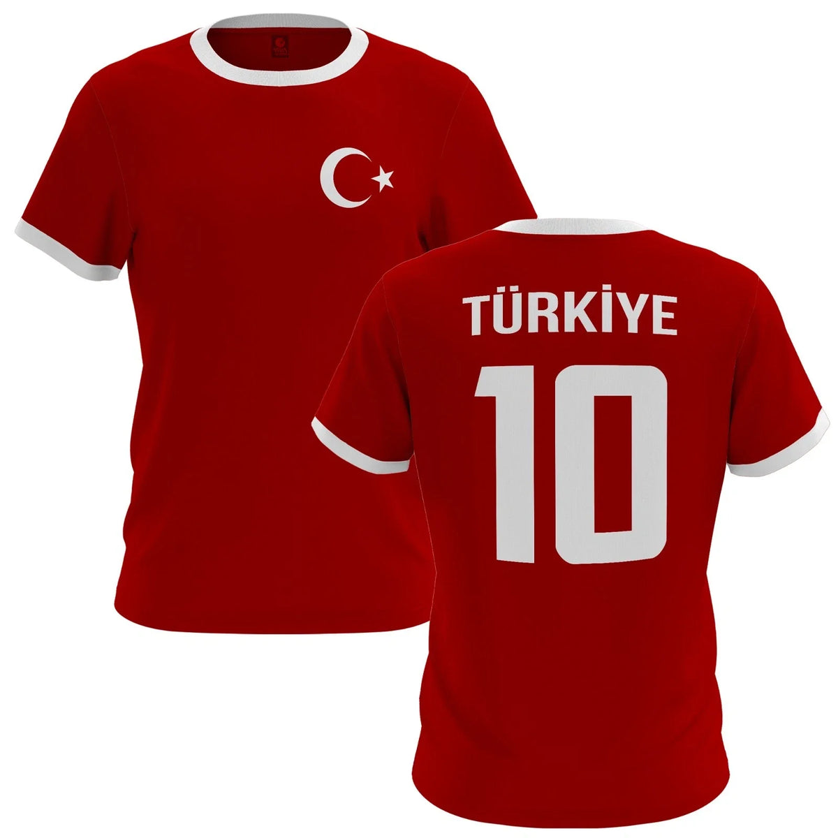 Turkey Mens Womens Name & Number World Cup 26 Fan Gift Turkish Flag European Championship