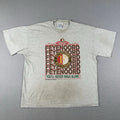 Vintage 90s Feyenoord Rotterham FC T Shirt Men's XL Grey Dutch Football Soccer Unisex
