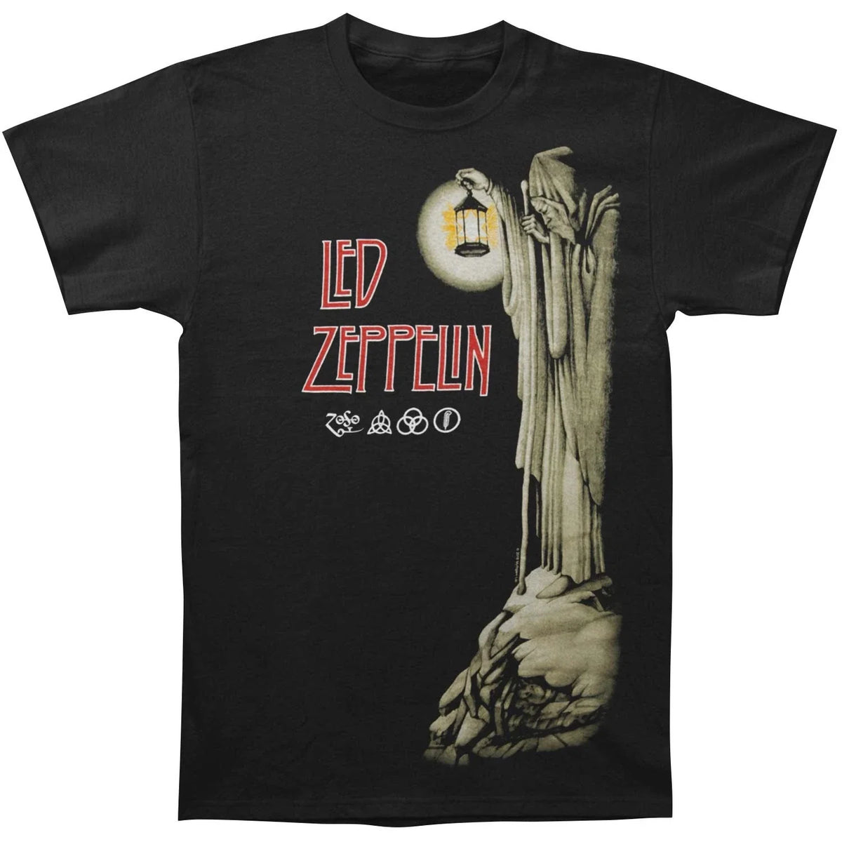 Men's Led Zeppelin Hermit Slim Fit XX-Large Black Unisex