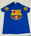 Barcelona Football Club Spain Crest Logo 2 Sided Shirt Size M Gildan Unisex