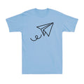 Summer Casual Paper Plane Print Simple Paper Airplane Novelty Men's Unisex