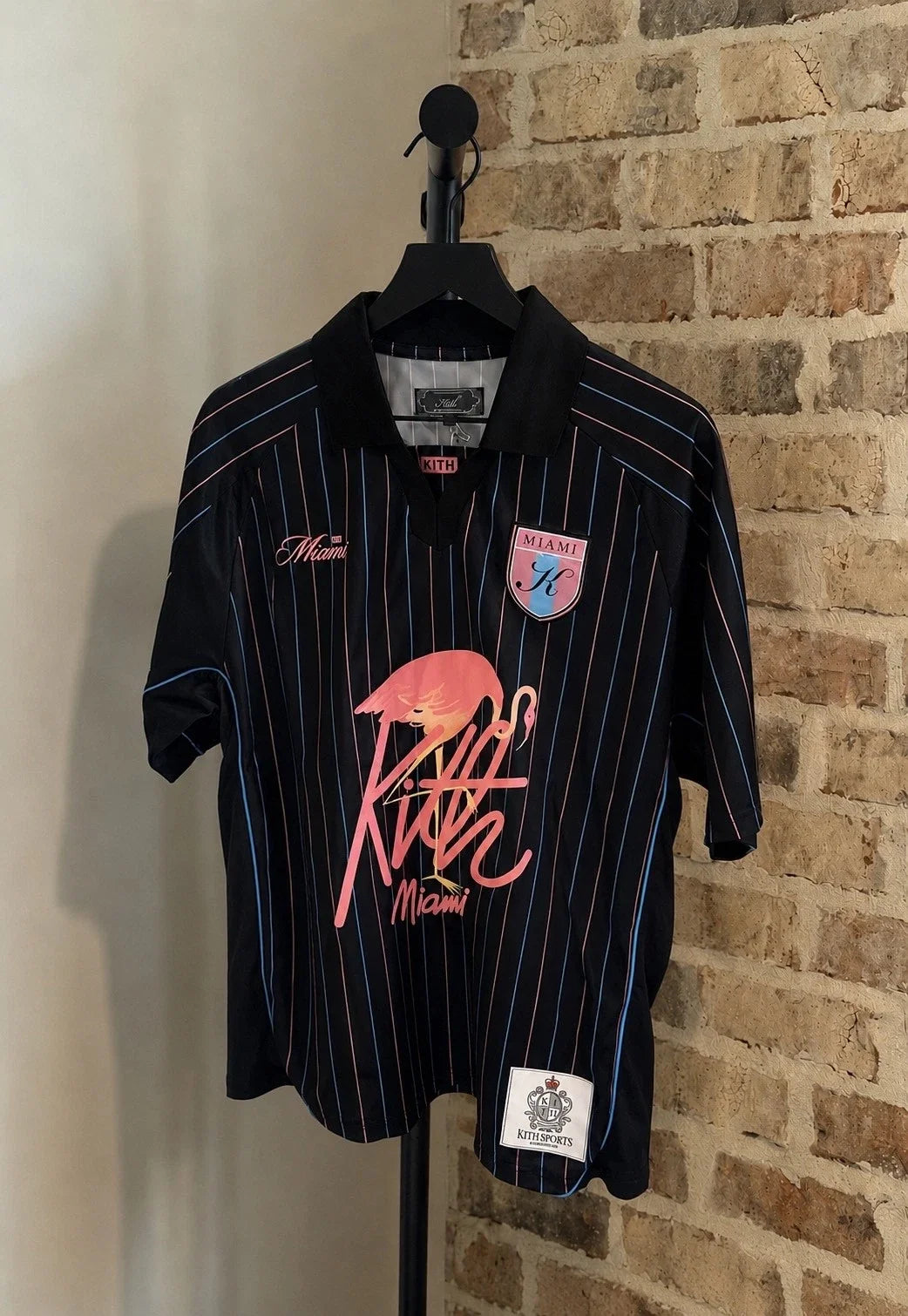 🦩EXCLUSIVE 🦩 Kith Miami Tino II Soccer Top | Black | XS-2XL | IN STOCK Unisex