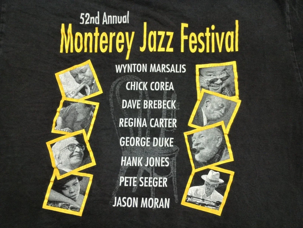 Monterrey Jazz festival T Shirt 2009 Marsalis Correa Pete Seeger XL vtg music Unisex