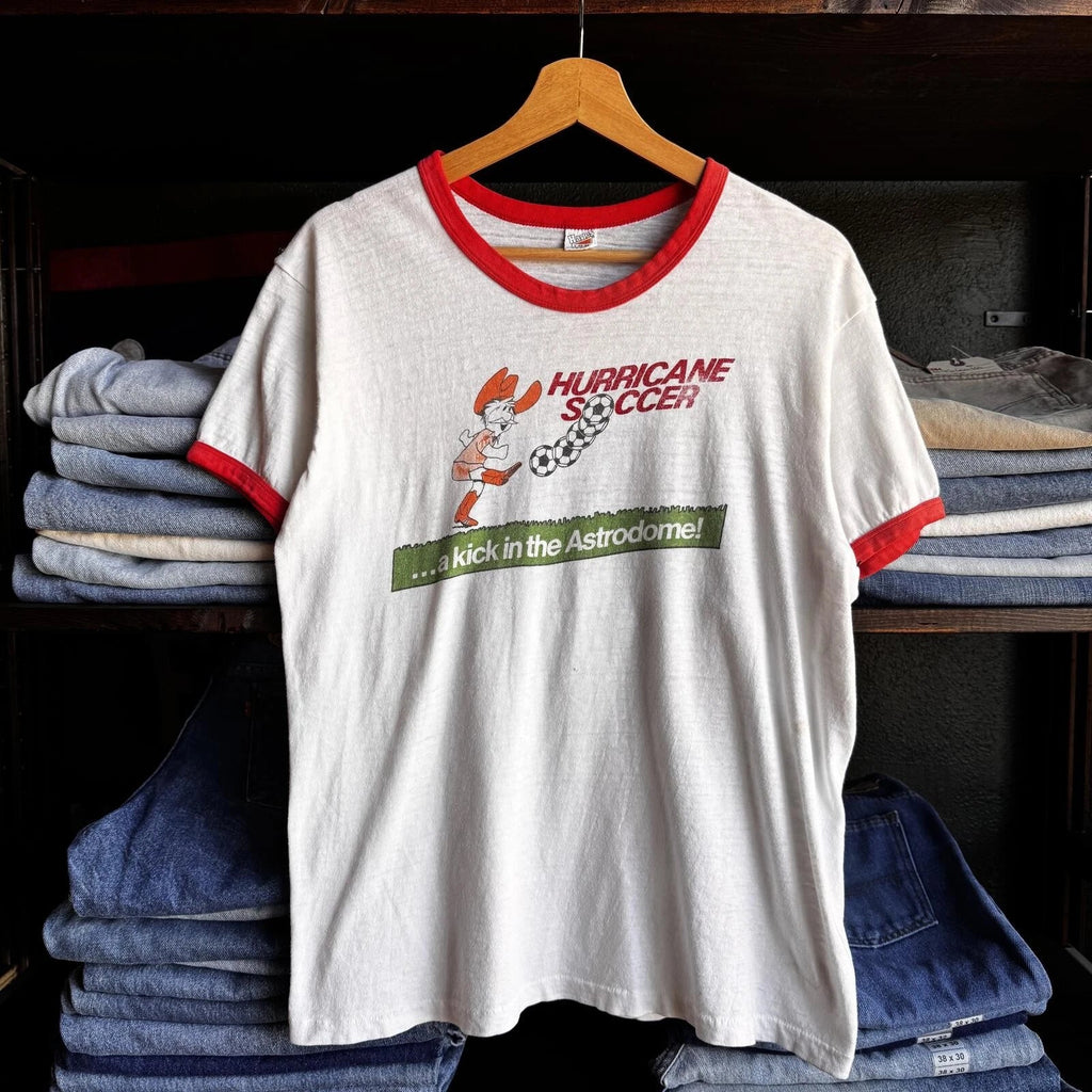 Vintage 70s Houston Hurricane Soccer Team Size Large Astrodome Unisex