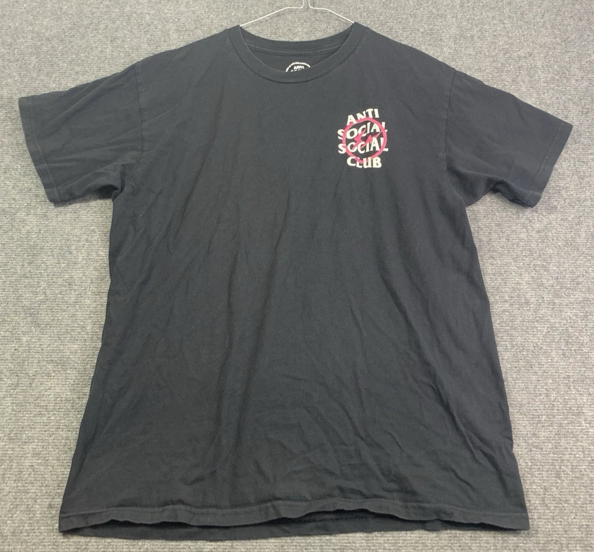 Anti Social Social Club  T-Shirt Mens Large Black Crew Neck
