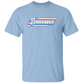 Tennessee US flag Unisex American patriotic TN state tee White Ash Blue Unisex