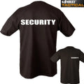SECURITY 2 SIDED PRINT MENS S-2XL 100% COTTON DOORMAN WORKWEAR SECURITY Unisex
