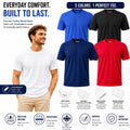 Mens Plain T shirts Blank Tee Value Cotton Blend Short Sleeve New M-2XL Unisex