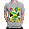 Personalised Your Name Age Jamaica Birthday Party Jamaican Mens s Top#DNE Unisex