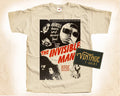 The Invisible Man V2 T SHIRT Tee Movie Poster Vintage Natural sizes S to 5XL Unisex