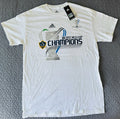 LA Galaxy 2012 MLS Cup Champions T Shirt Adult Men Medium White Soccer New w/Tag Unisex