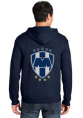 Monterrey Rayados ? Futbol Liga MX Regios Sudadera Hooded Navy ZIPPER Unisex