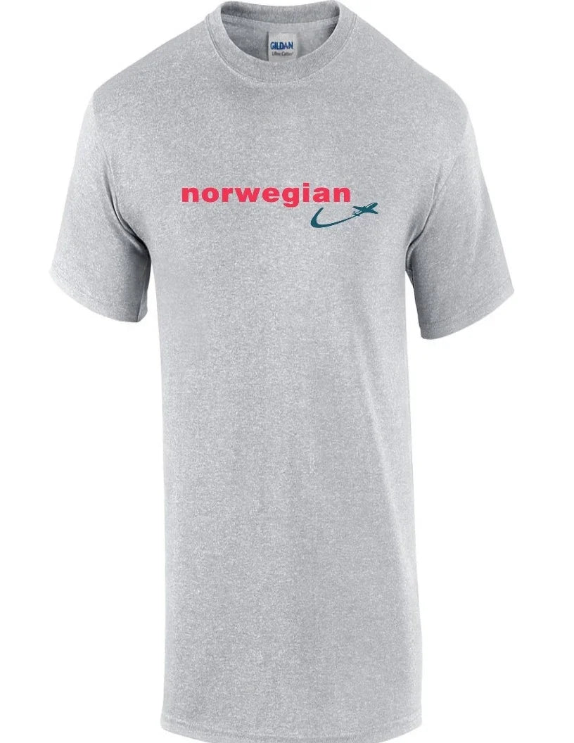 Norwegian Air Red Blue Logo European Airline Aviation Sport Gray Cotton Unisex