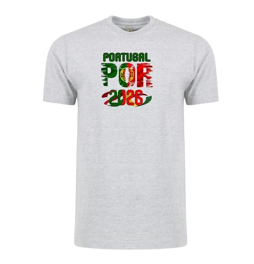 Portugal Soccer Country Flag World Cup 2026 Adult Unisex Football Tee Unisex