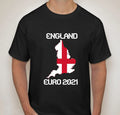 ENGLAND 2021 Euro Football Mens Tee Supporters Unisex