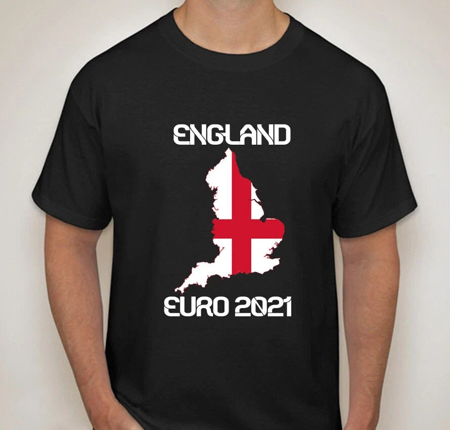 ENGLAND 2021 Euro Football Mens Tee Supporters Unisex