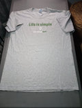 Life Is Simple T Shirt Men's Size Large Unisex