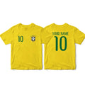 NEW! Brazil Soccer Fan Sports Country Flag CUSTOM Adult Kids Sizes Unisex