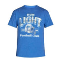 Bud Light Shirt Mens Large Royal Heather Blue Beer Game Time Football Club New Unisex
