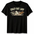 Crazy Rat Lady Rats Rodent Pet Owner Graphic Men’s Women’s Tee Unisex