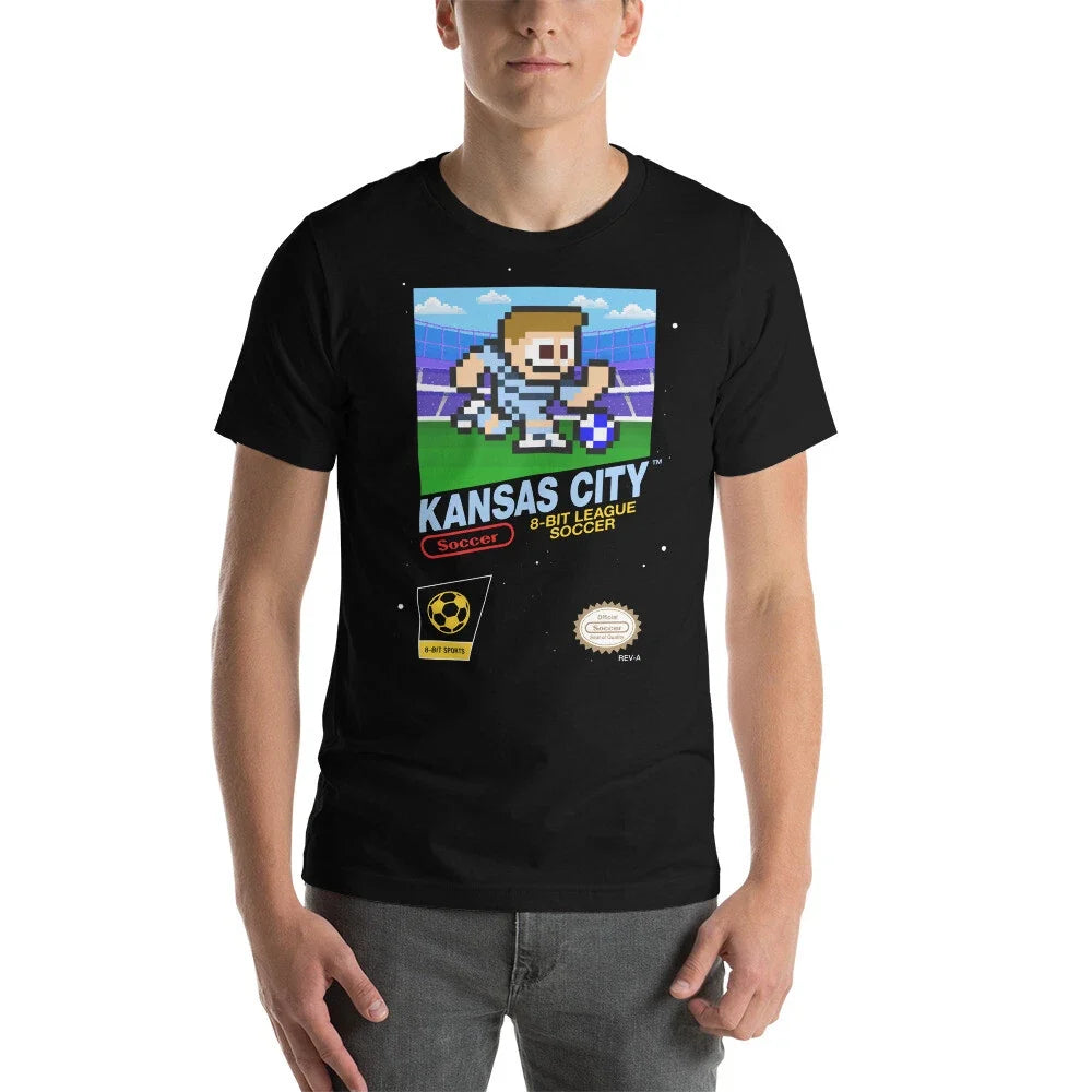 Sporting Kansas City 8-bit Retro League Soccer Football FC Jersey Kit Unisex